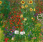 Garden with Sunflowers 1905-6 by Gustav Klimt